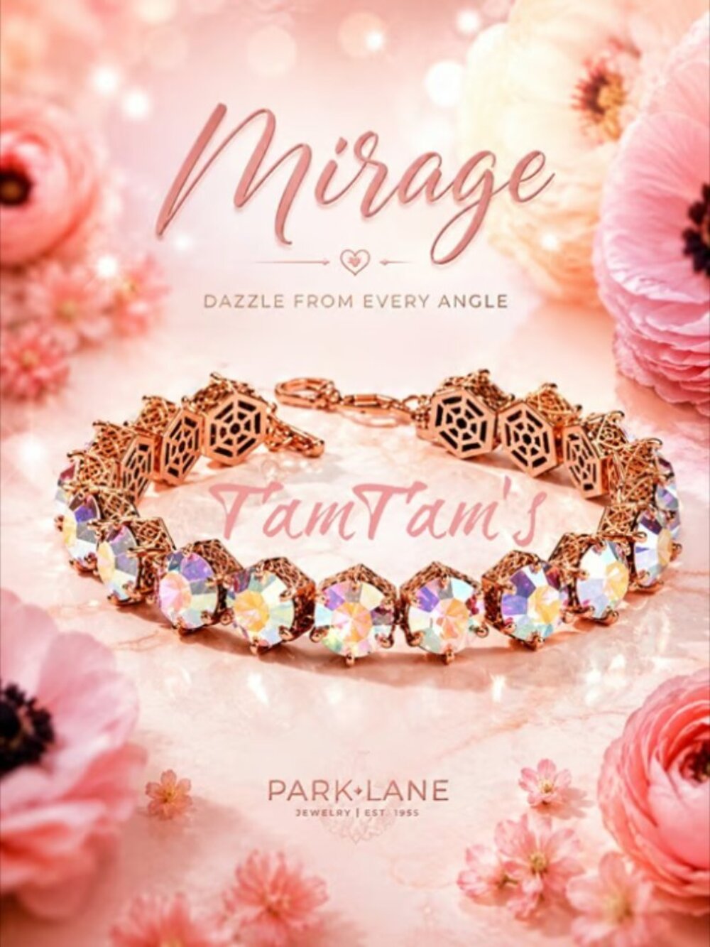 Park Lane Honeycomb Mirage Impression Tennis Bracelet